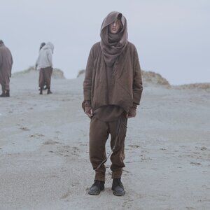 BNWT AW20 JULIUS "DUKKHA" DRAPED JACQUARD PANTS 2